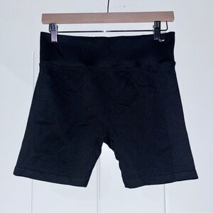 Pink Active Victoria's Secret Black Seamless Biker Shorts Women XL Workout NEW